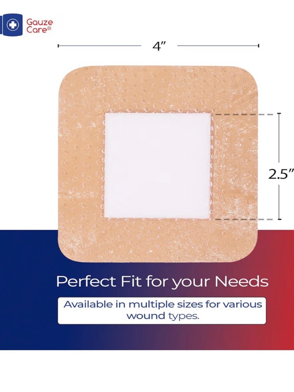 2 boxes of Silicone Foam Dressings 4" x 4" - Beige (Pack of 10) - Picture 3 of 6